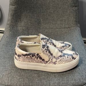 Steve Madden Snake Skin Slip Ons